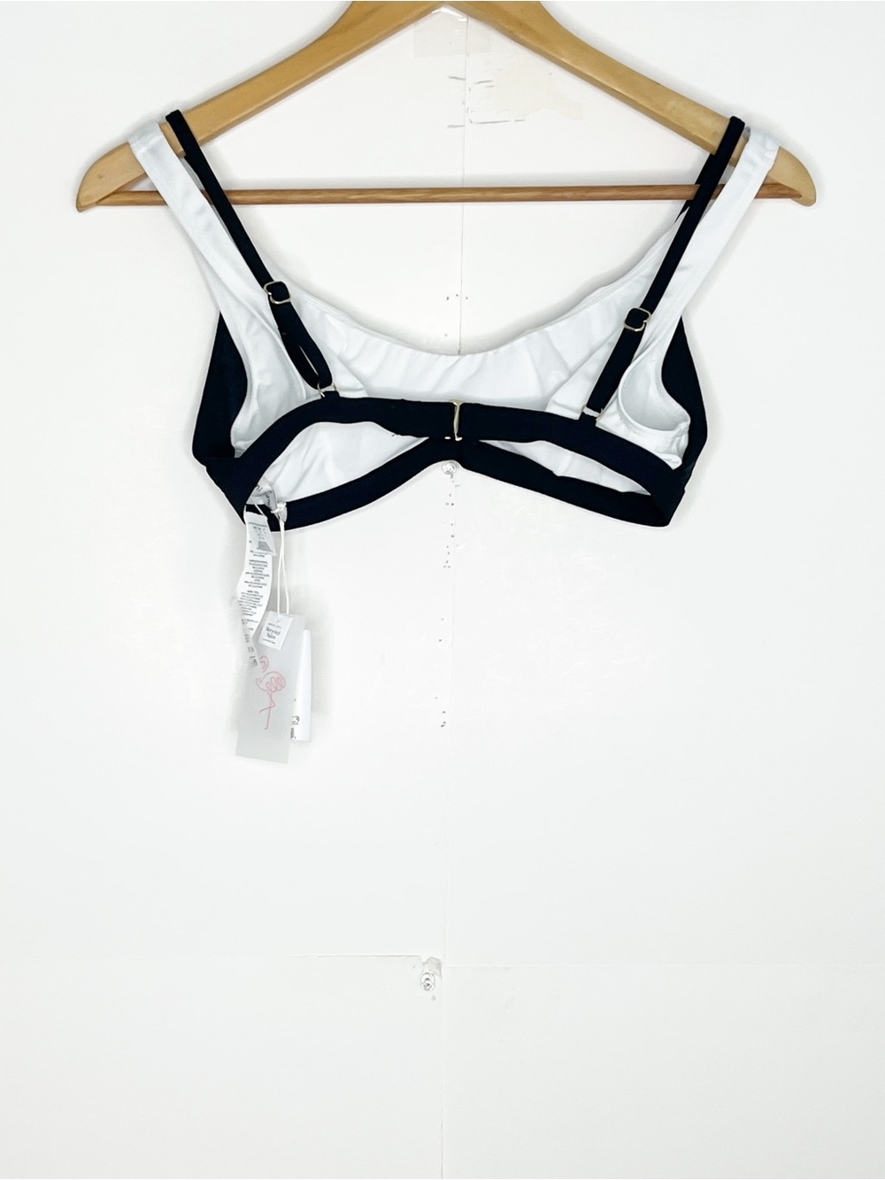 Mimi Flamingo Womens Drift Two-Tone Bralette Bikini Top Size 4 - Picture 8 of 9